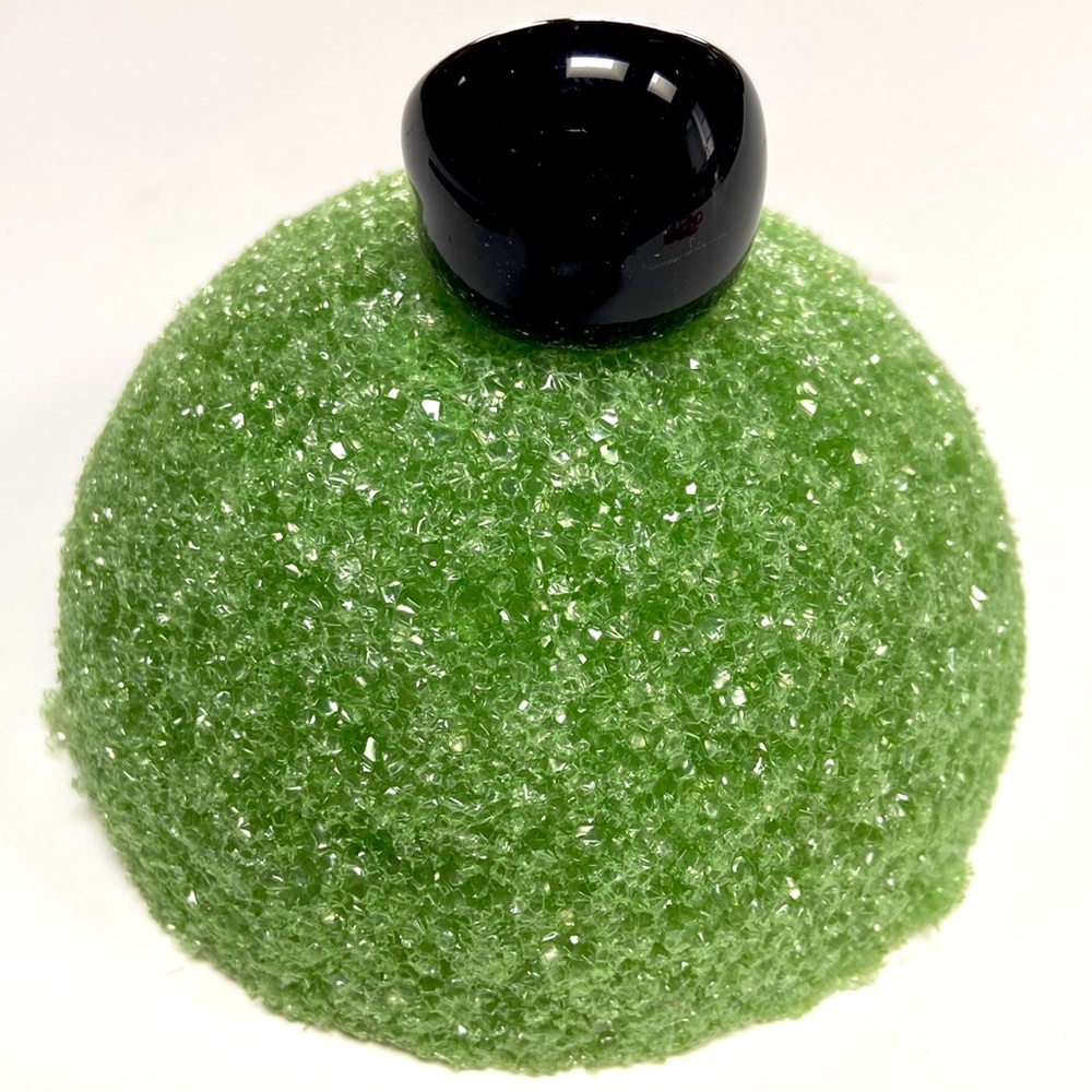 Black Murano Glass Ring.